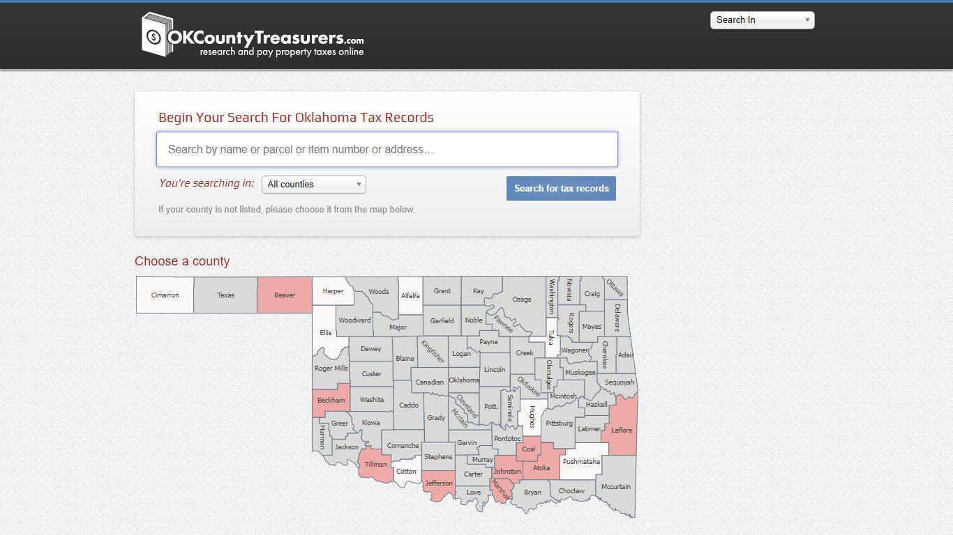 Home | Oklahoma County Treasurers